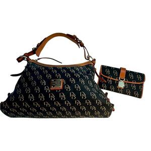 Dooney & Bourke Vintage Signature Bag and Matching Wallet Set